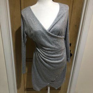 NWT Gray V-Neck Dress